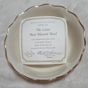 Lenox Ivory Bowl with Gold Accent